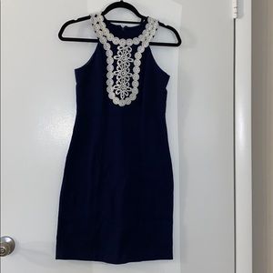 Boutique Navy Blue Dress